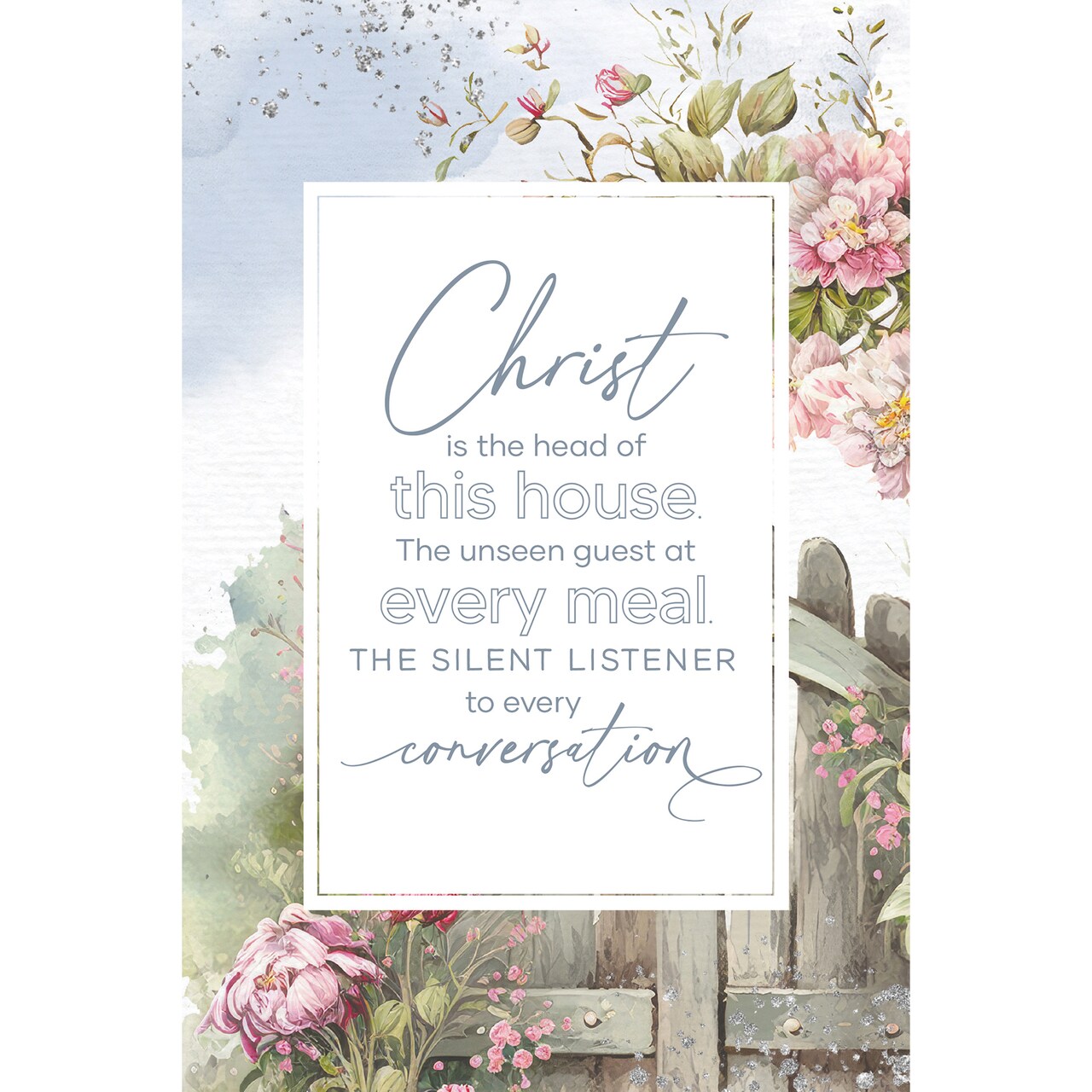 Christ Is The Head Wood Plaque with Easel and Hook Wall Tabletop Art - 6 inches x 9 inches